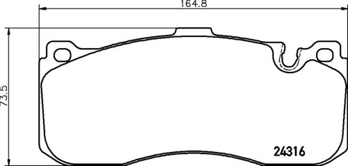 Mintex m1155 brake pads mini - m1155,