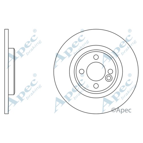 Brake discs solid for - 2x,