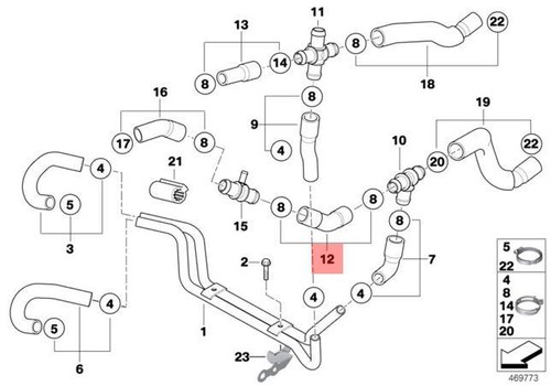 Genuine radiator coolant hose - radiator,