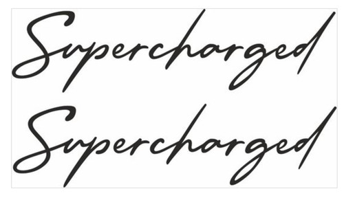 Mini supercharged badge - x,