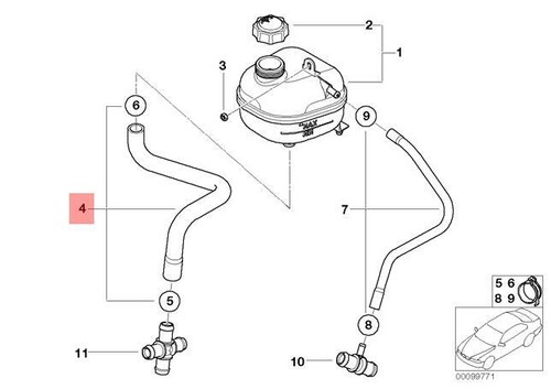 Genuine radiator coolant hose - genuine,