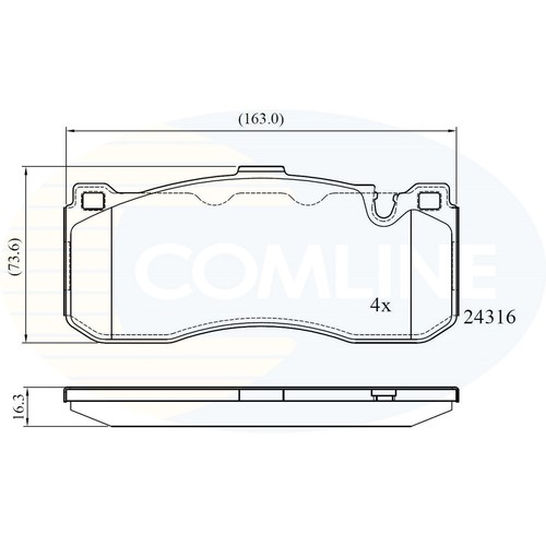 Brake pads set for - brake,