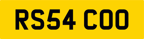 Cooper reg number plate - reg,