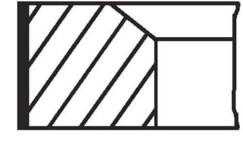 Piston ring kit mahle fits - piston,