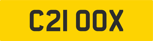 Coo cooper reg number plate - reg,