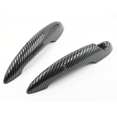 Black carbon fiber door - fiber,
