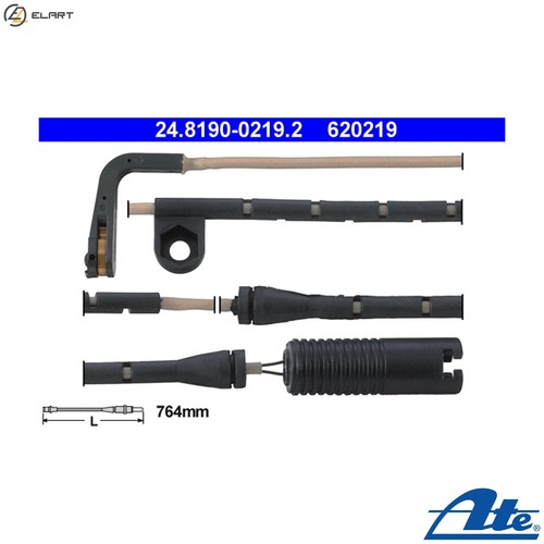 Warning contact brake pad wear - brake,