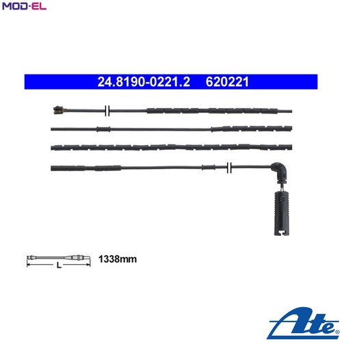 Warning contact brake pad - pad, wear